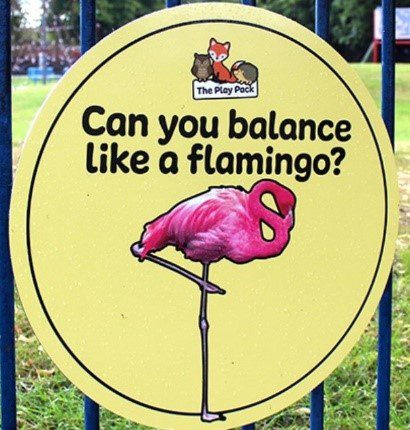 Invitation to Play - Can you balance like a flamingo?